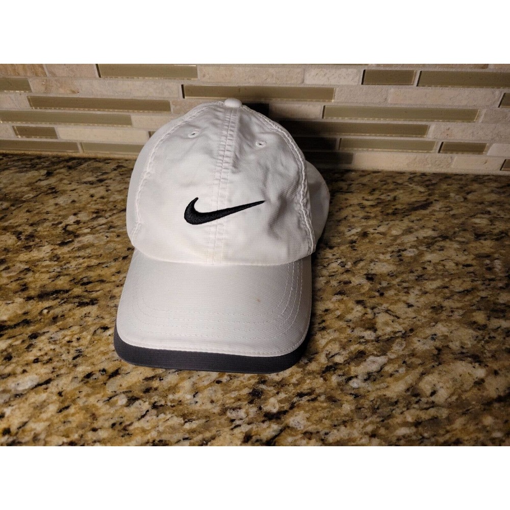 Nike Golf Hat Cap Adjustable One Size Fits All Nikegolf White Strapback